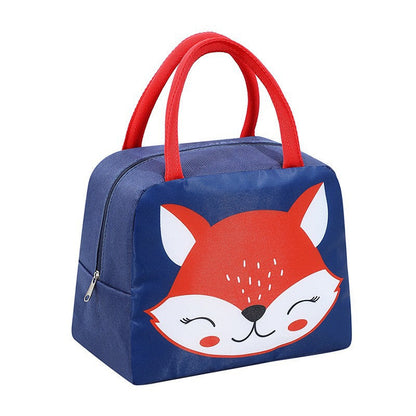 Geïsoleerde lunchtas met vosmotief