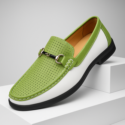 Geperforeerde bit loafers voor heren