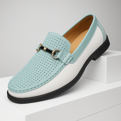 Geperforeerde bit loafers voor heren