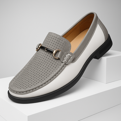 Geperforeerde bit loafers voor heren