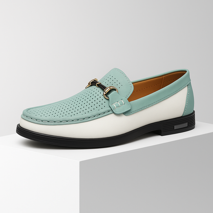 Geperforeerde bit loafers voor heren