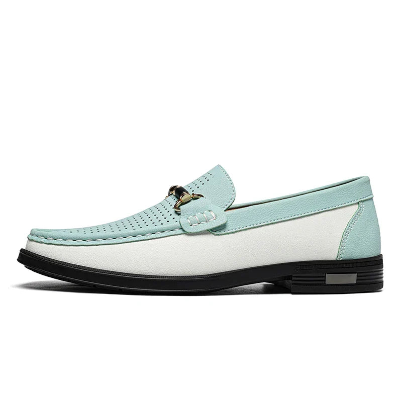 Geperforeerde bit loafers voor heren