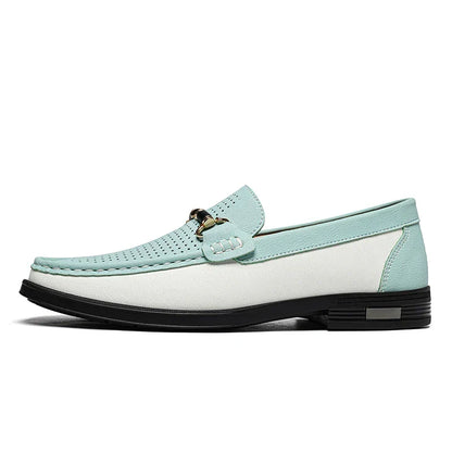 Geperforeerde bit loafers voor heren
