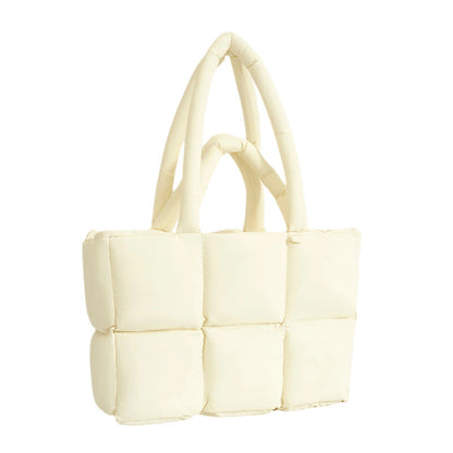 Gequilte puffer shopper