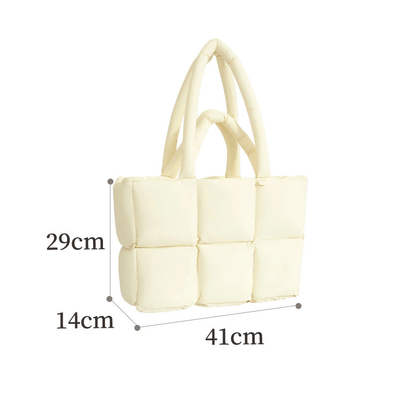 Gequilte puffer shopper