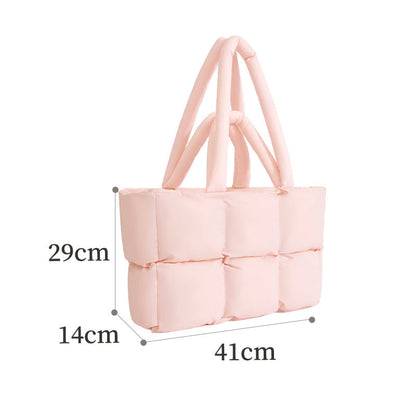 Gequilte puffer shopper