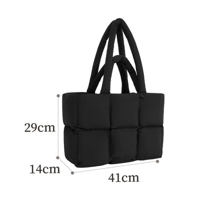 Gequilte puffer shopper