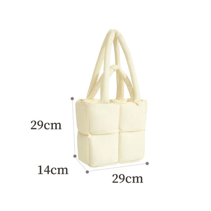 Gequilte puffer shopper