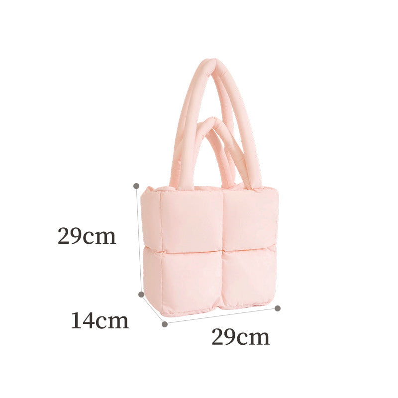 Gequilte puffer shopper