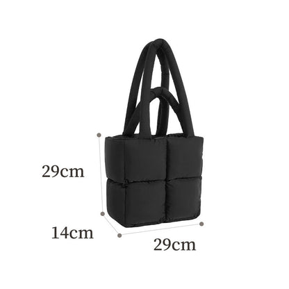 Gequilte puffer shopper