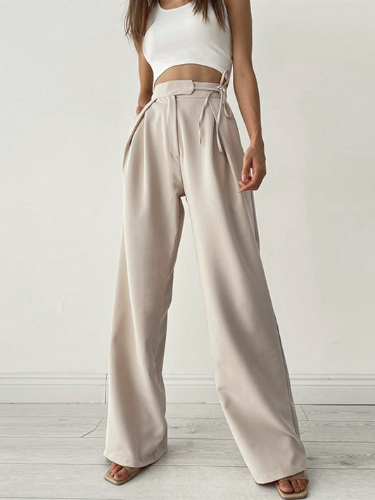 Image of Gerda | Dames High-Waisted Wide Leg Pantalon
