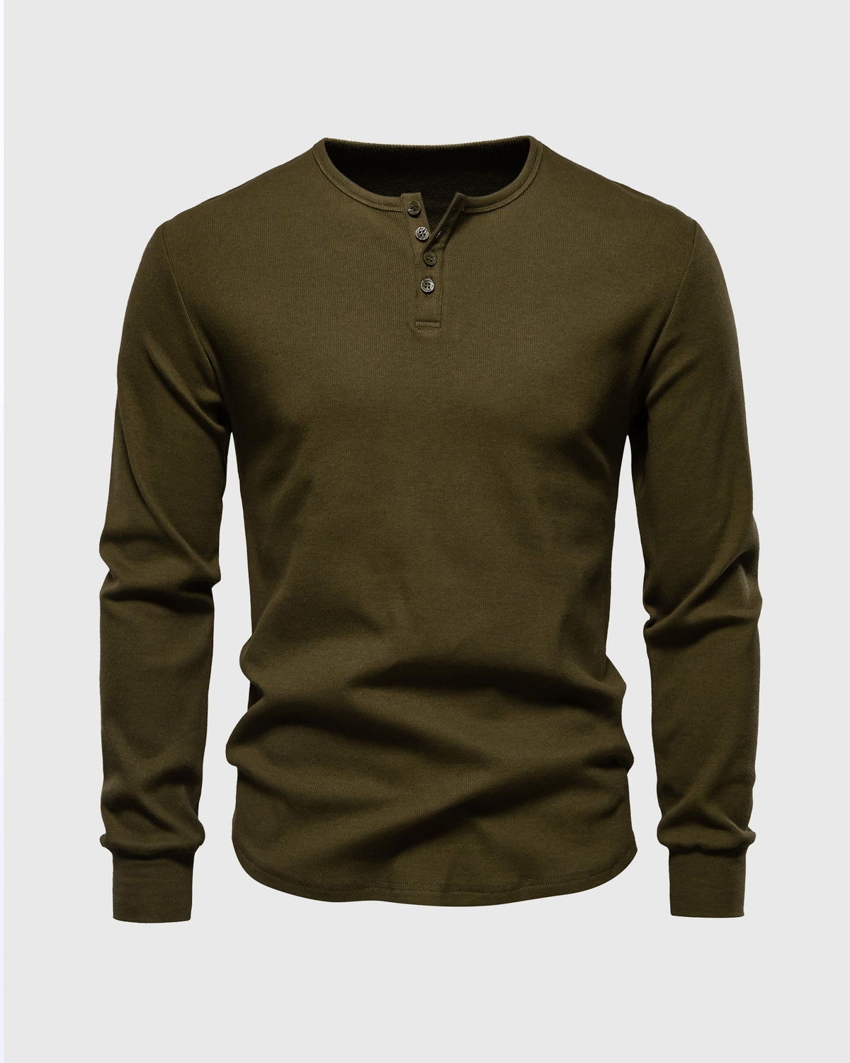 Geribbeld henleyshirt voor heren - Dagelijks comfort en stijl