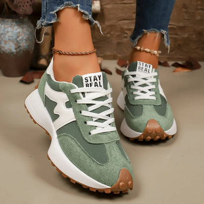 Gestreept Platform Sneakers Dames - Image 2