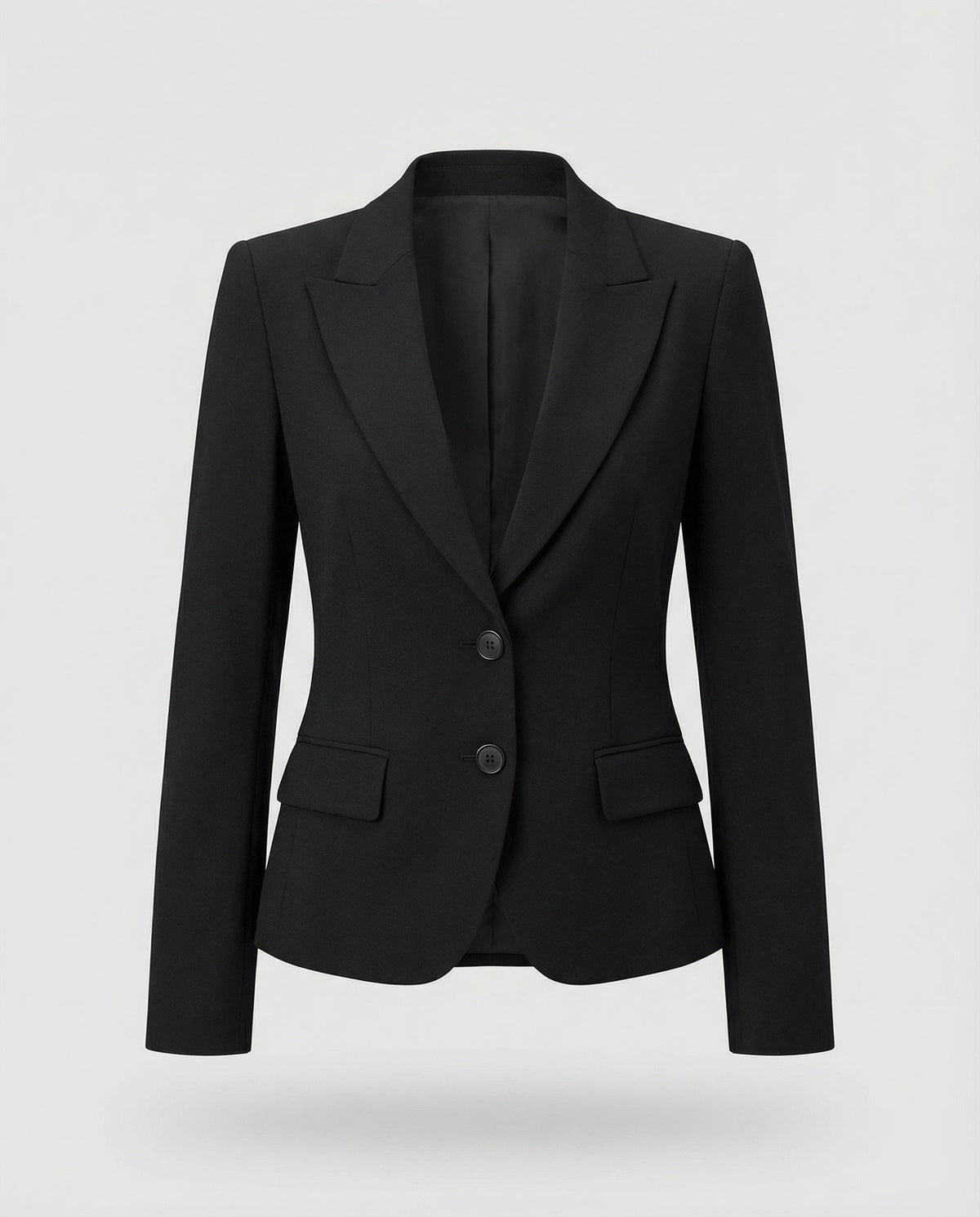 Getailleerde zakelijke damesblazer met schootje