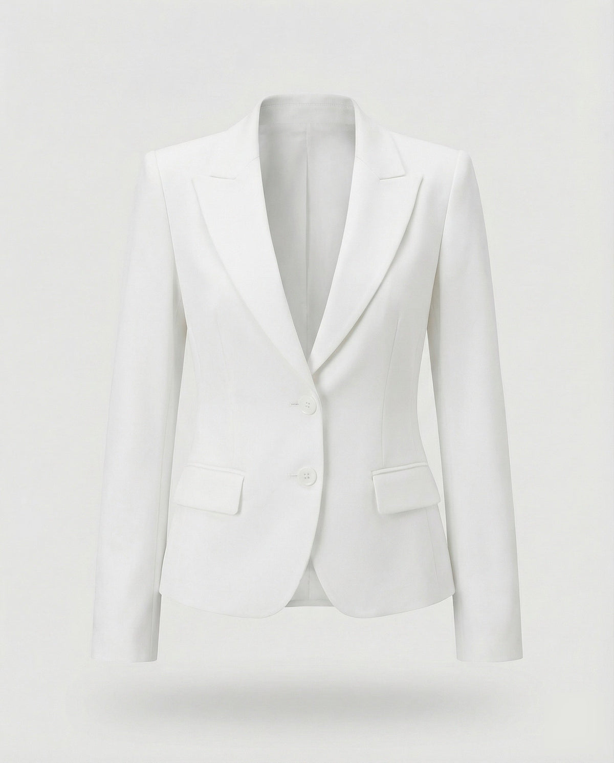 Getailleerde zakelijke damesblazer met schootje