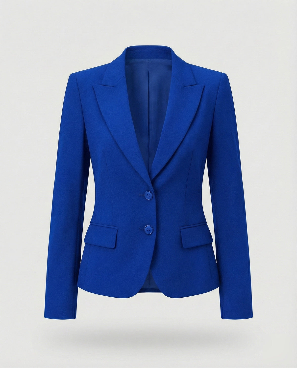 Getailleerde zakelijke damesblazer met schootje
