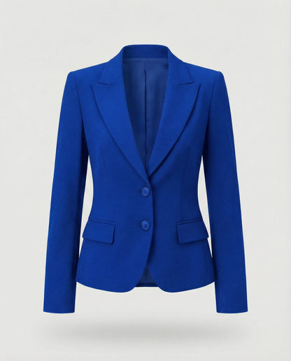 Getailleerde zakelijke damesblazer met schootje