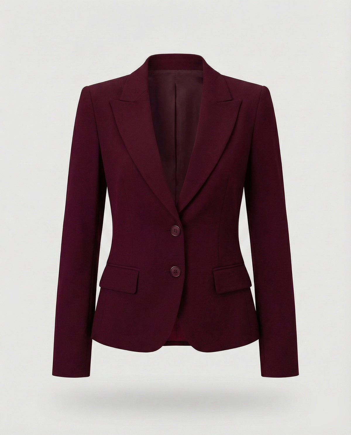 Getailleerde zakelijke damesblazer met schootje