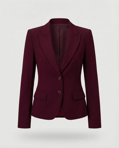 Getailleerde zakelijke damesblazer met schootje