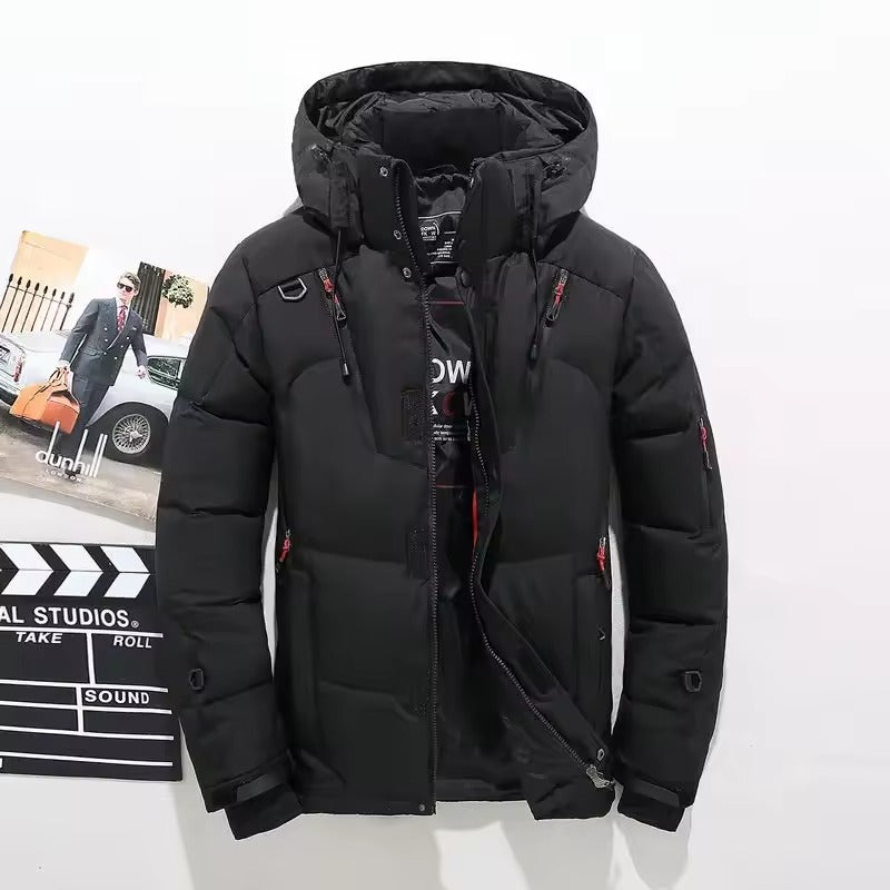 Gevoerde herenparka met capuchon