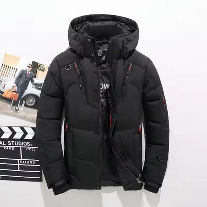Gevoerde herenparka met capuchon