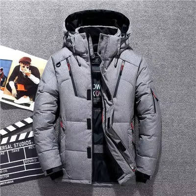 Gevoerde herenparka met capuchon