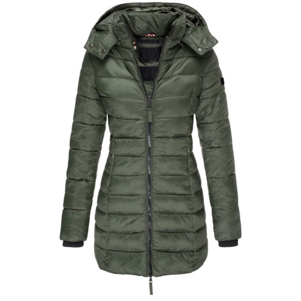 Image of Gewatteerde Dames Puffer Jas met Capuchon
