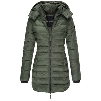 Image of Gewatteerde Dames Puffer Jas met Capuchon