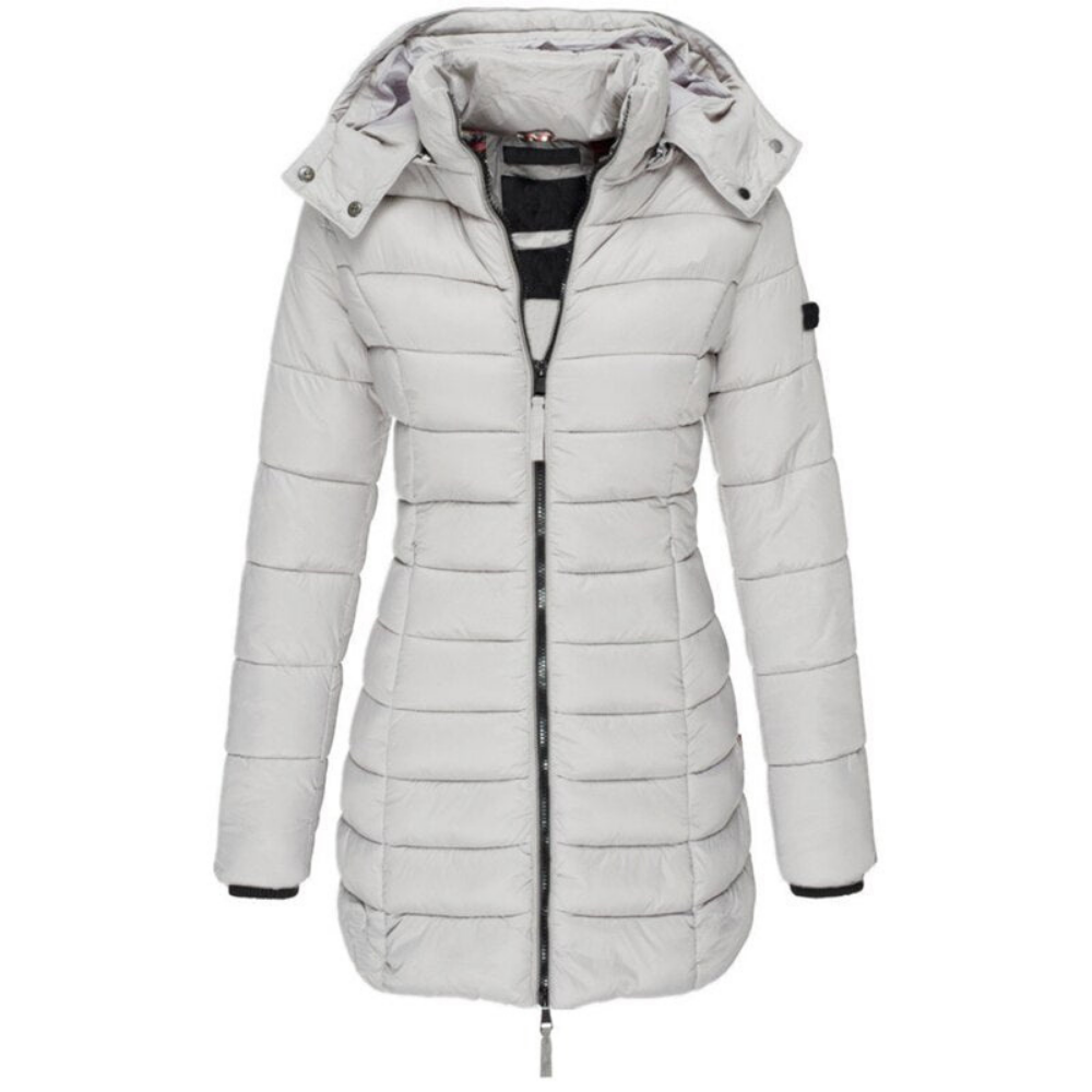 Image of Gewatteerde Dames Puffer Jas met Capuchon