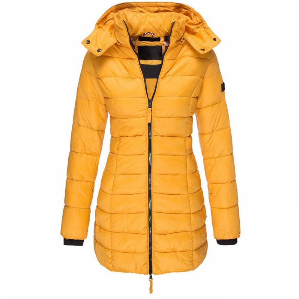 Image of Gewatteerde Dames Puffer Jas met Capuchon