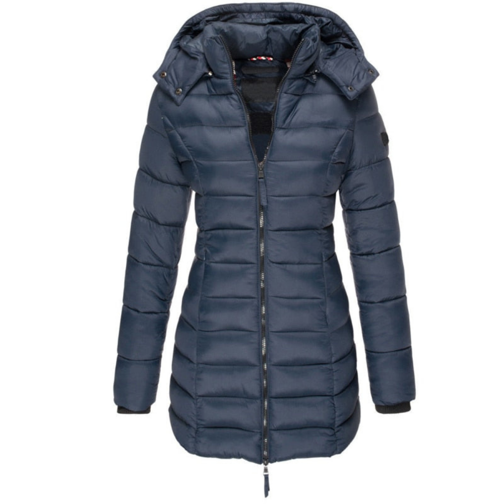 Image of Gewatteerde Dames Puffer Jas met Capuchon