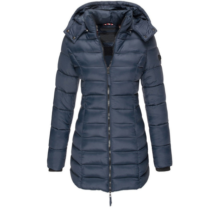 Image of Gewatteerde Dames Puffer Jas met Capuchon