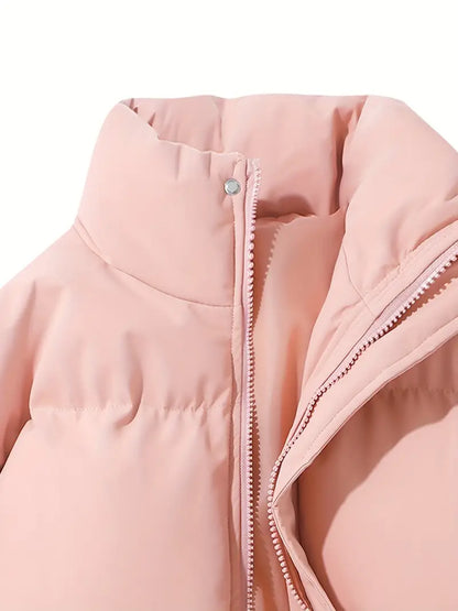 Gewatteerde winterjas voor dames van 100% polyester