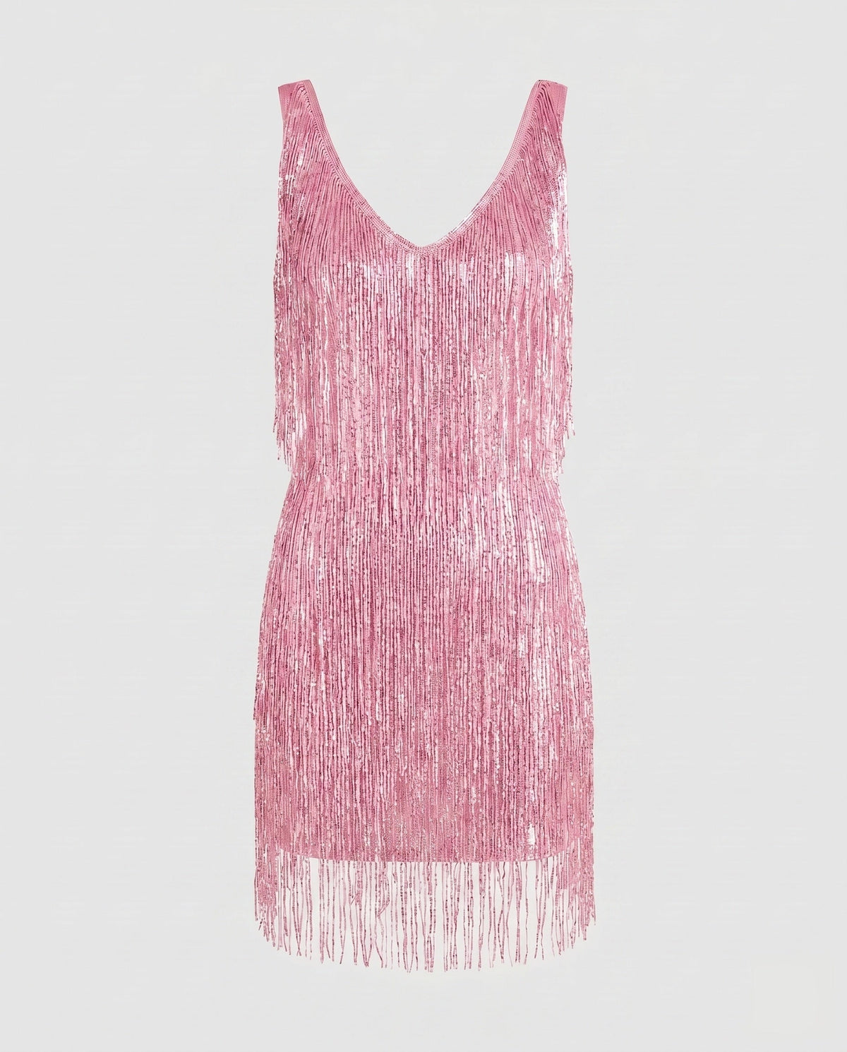 Glamoureuze mini-jurk met franjes voor dames