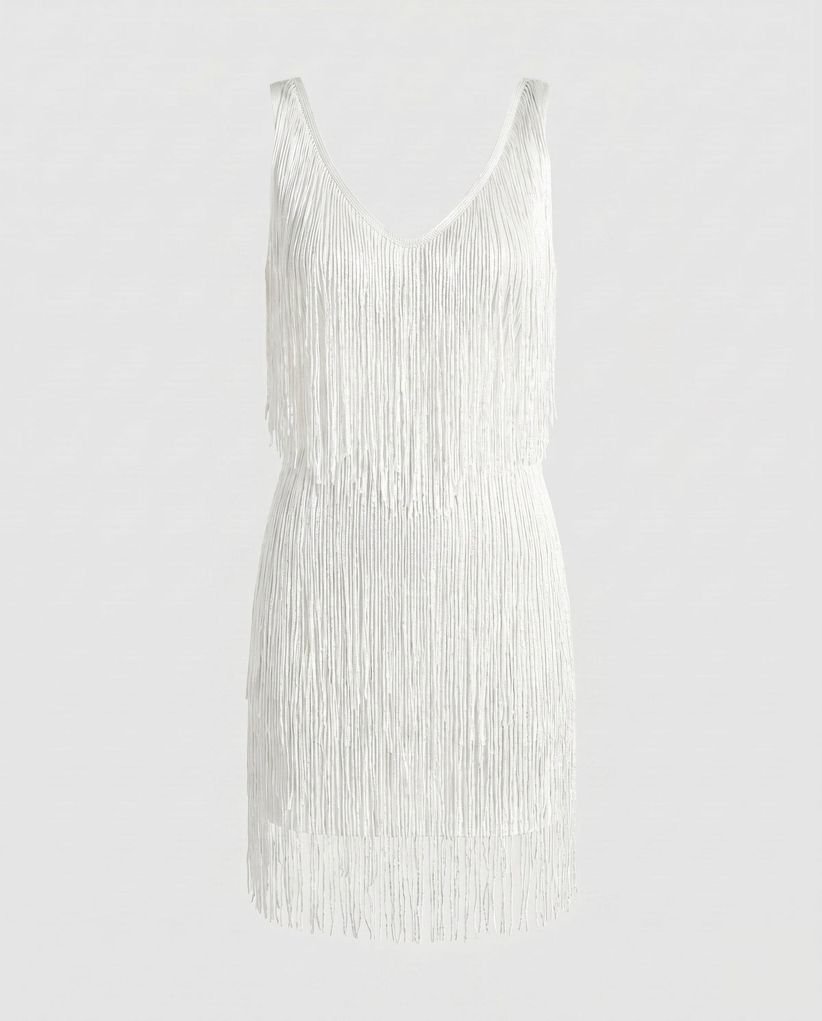 Glamoureuze mini-jurk met franjes voor dames