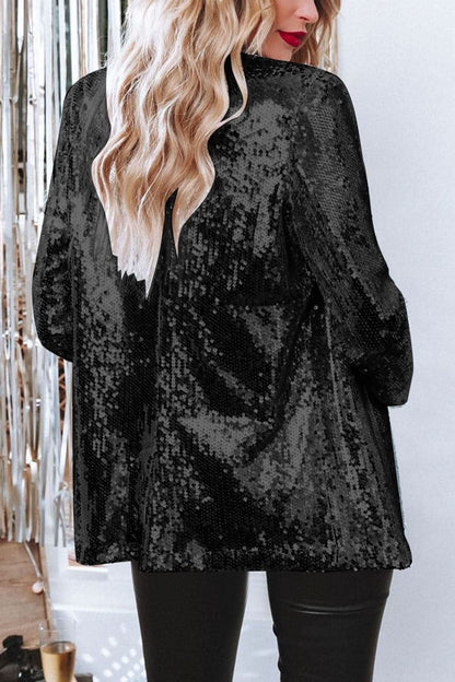 Glinsterende paillettenblazer voor dames