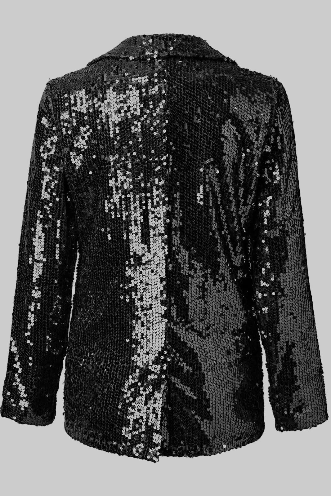 Glinsterende paillettenblazer voor dames