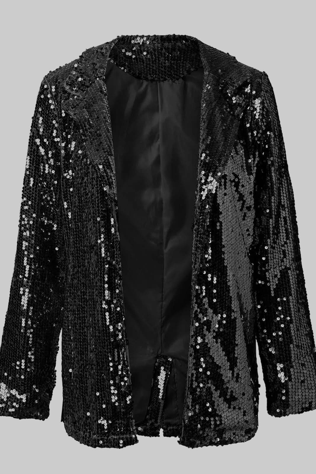Glinsterende paillettenblazer voor dames