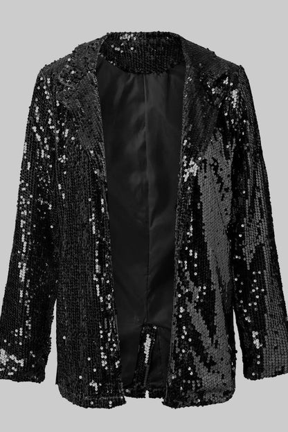 Glinsterende paillettenblazer voor dames