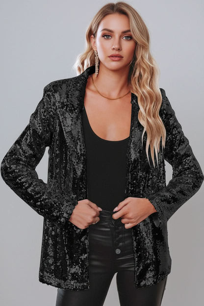 Glinsterende paillettenblazer voor dames