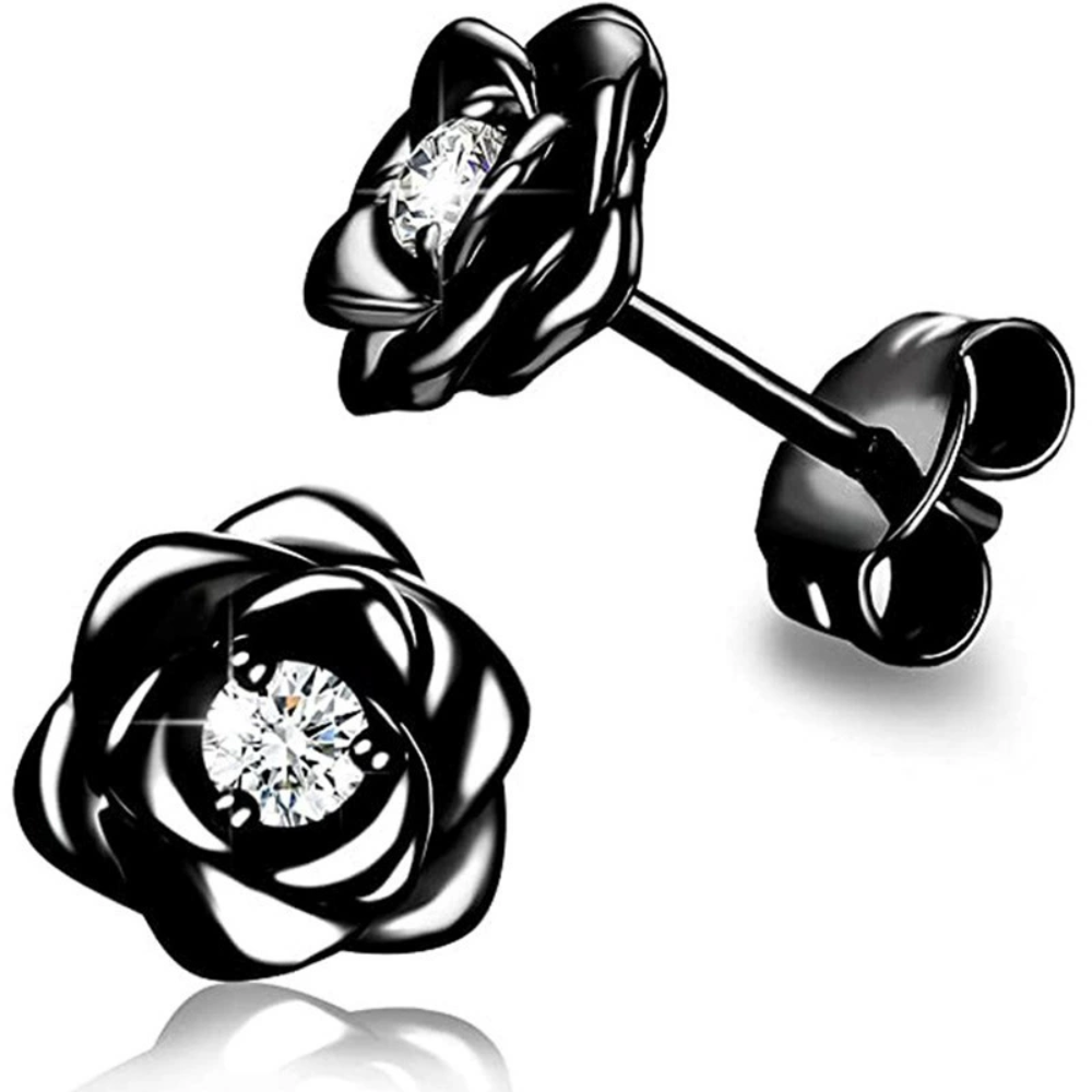 Gouden Oorknopjes met Geboortesteen in Bloemvorm - Moederdag CADEAU - Sieraden