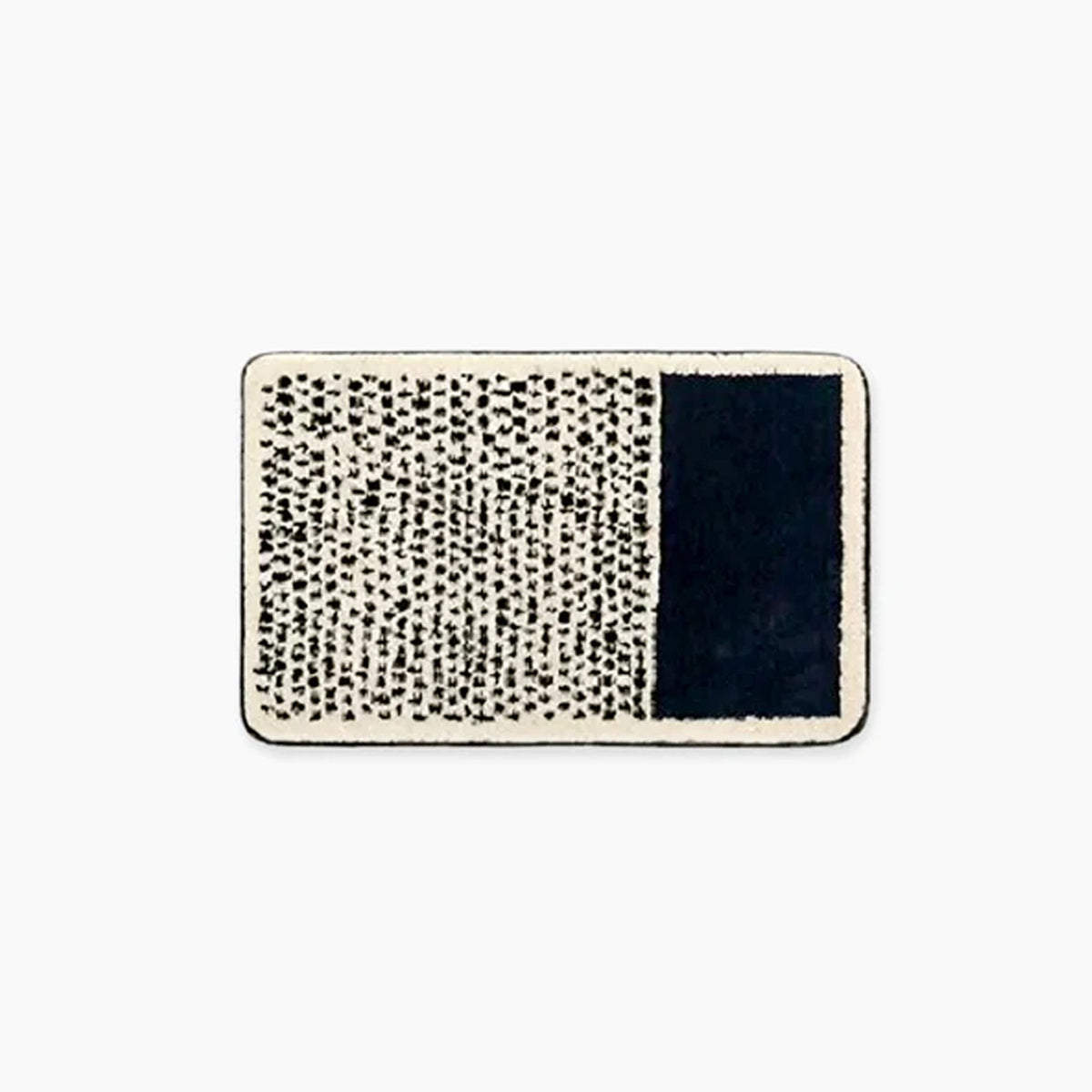 Handgemaakte badmat met abstract design