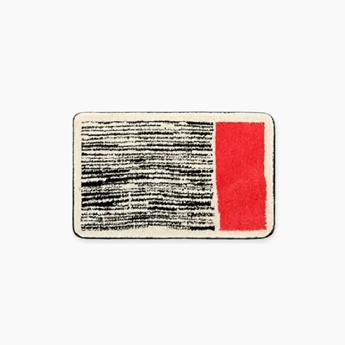 Handgemaakte badmat met abstract design