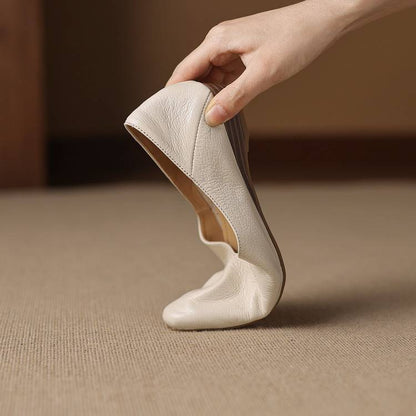 Image of Heather | Dames Pointed Toe Slip-On Ballerina's