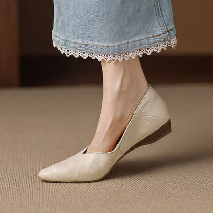 Image of Heather | Dames Pointed Toe Slip-On Ballerina's