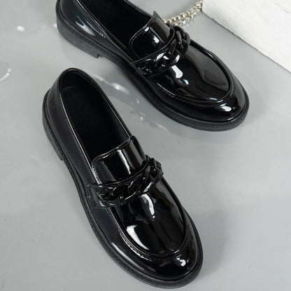 Image of Hendrika | Dames Ketting Platform Loafers
