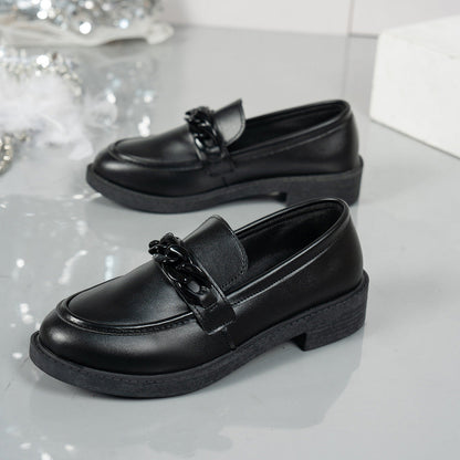 Image of Hendrika | Dames Ketting Platform Loafers