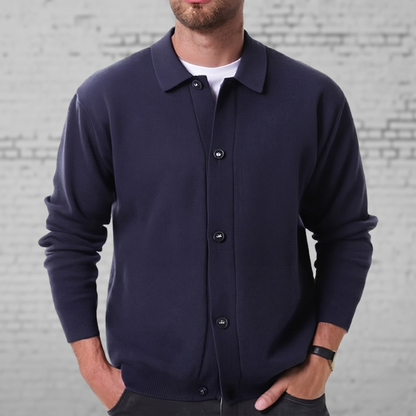 Heren Button-Down Cardigan - Image 1