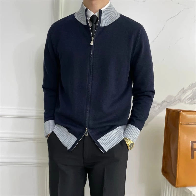 Image of Heren Cardigan met Volledige Rits