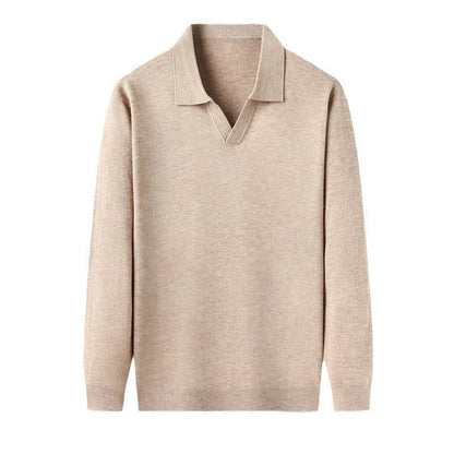 Image of Heren Casual Polo met Lange Mouwen